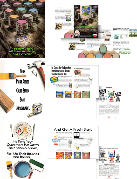 Multi-page Glidden Brochures